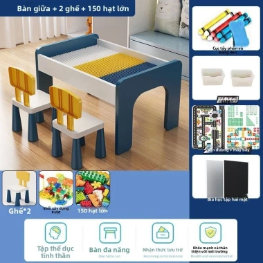 Bàn xếp hình gỗ đa chức năng, khối lớn cho bé trai & bé gái - Đồ chơi giáo dục 13 Bàn xếp hình gỗ đa chức năng, khối lớn cho bé trai & bé gái - Đồ chơi giáo dục 13