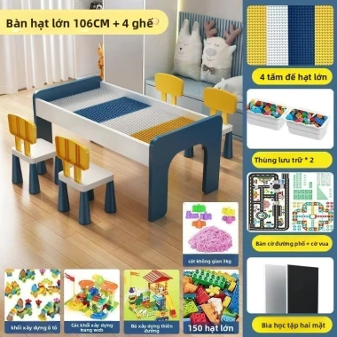 Bàn xếp hình gỗ đa chức năng, khối lớn cho bé trai & bé gái - Đồ chơi giáo dục 14 Bàn xếp hình gỗ đa chức năng, khối lớn cho bé trai & bé gái - Đồ chơi giáo dục 14