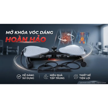Bàn Xoay Eo Đốt Mỡ HABANA SPORT - Giảm Cân Tại Nhà, Massage Chân, Giá chỉ 550k (Giảm từ 715k)