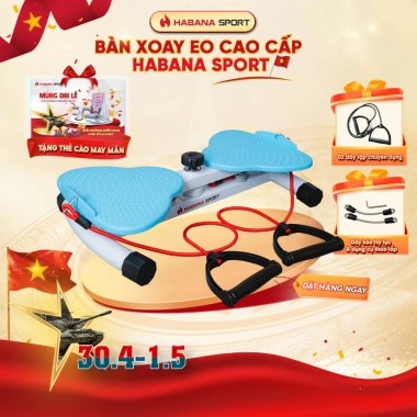 Bàn Xoay Eo Đốt Mỡ HABANA SPORT - Giảm Cân Tại Nhà, Massage Chân, Giá chỉ 550k (Giảm từ 715k) 10 Bàn Xoay Eo Đốt Mỡ HABANA SPORT - Giảm Cân Tại Nhà, Massage Chân, Giá chỉ 550k (Giảm từ 715k) 10