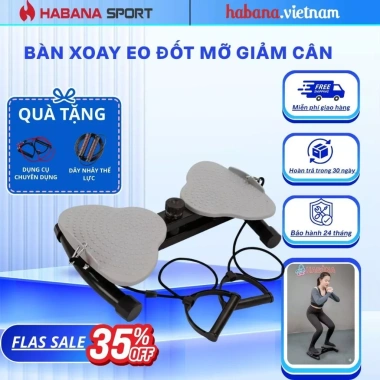 Bàn xoay eo HABANA SPORT 360 Massage - Giảm cân, giảm mỡ bụng hiệu quả tại nhà