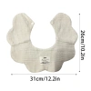 Bandana Baby 360° Quay Đảo Mềm, Khăn Bỉ Mồ Hôi & Burp Cloth Hình Cánh Hoa 2