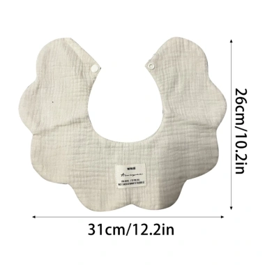 Bandana Baby 360° Quay Đảo Mềm, Khăn Bỉ Mồ Hôi & Burp Cloth Hình Cánh Hoa 2