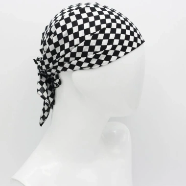 Bandana Cotton Unisex Đen Trắng Cờ Rô Mũ Đầu, Khăn Quấn Cổ, Wristband Hip Hop 50.218 VND 4