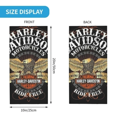 Bandana Harley Davidson Chống Bụi UV Dùng Cho Xe Máy, Xe Đạp - Băng Đồ Thể Thao 7