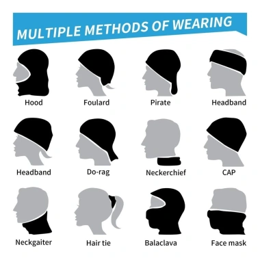 Bandana Harley Davidson Chống Bụi UV Dùng Cho Xe Máy, Xe Đạp - Băng Đồ Thể Thao 8