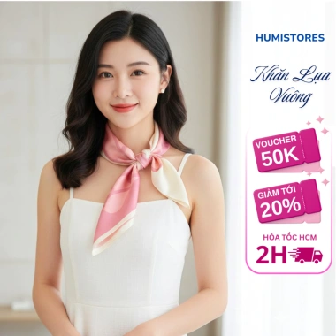 Bandana Lụa 70x70cm Cao Cấp - Choàng cổ, thắt nơ, trùm đầu, buộc tóc - 130.000₫