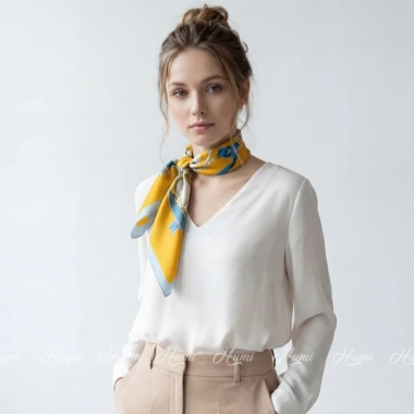 Bandana Lụa 70x70cm Cao Cấp - Choàng cổ, thắt nơ, trùm đầu, buộc tóc - 130.000₫