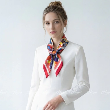 Bandana Lụa 70x70cm Cao Cấp - Choàng cổ, thắt nơ, trùm đầu, buộc tóc - 130.000₫