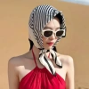 Bandana Lụa 70x70cm Cao Cấp - Choàng cổ, thắt nơ, trùm đầu, buộc tóc - 130.000₫ 8