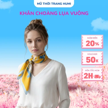 Bandana Lụa 70x70cm Cao Cấp - Choàng cổ, thắt nơ, trùm đầu, buộc tóc - 130.000₫ 9 Bandana Lụa 70x70cm Cao Cấp - Choàng cổ, thắt nơ, trùm đầu, buộc tóc - 130.000₫ 9