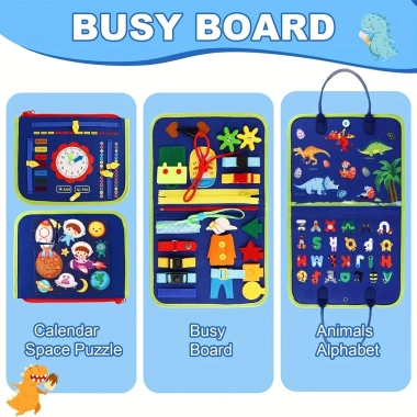 Bảng bận rộn Montessori trẻ mới biết đi – Hoạt động giác quan, vali du lịch Giáng sinh, giá ưu đãi 203.500₫