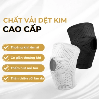 Băng Bảo Vệ Đầu Gối ECOFIT 7.612 – Vải Mềm Thoáng Khí, Ôm Khớp, Hỗ Trợ Thể Thao, Giảm Đau Chỉ 100k