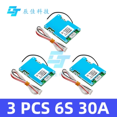 Bảng BMS 6S 25.2V 30A/40A Pin Poretect 18.650 cho Xe Tay Ga Ebike - Cân Bằng, Tản Nhiệt