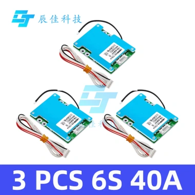 Bảng BMS 6S 25.2V 30A/40A Pin Poretect 18.650 cho Xe Tay Ga Ebike - Cân Bằng, Tản Nhiệt