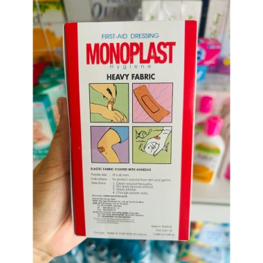 Băng cá nhân MONOPLAST chính hãng hộp 100 miếng - Chỉ 63.000đ, giảm 14.000đ 3 Băng cá nhân MONOPLAST chính hãng hộp 100 miếng - Chỉ 63.000đ, giảm 14.000đ 3