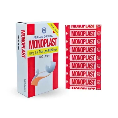 Băng cá nhân MONOPLAST chính hãng hộp 100 miếng - Chỉ 63.000đ, giảm 14.000đ