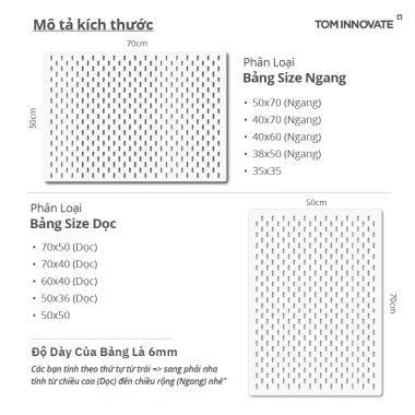 Bảng Cài Treo Tường Trắng Đen Pegboard Chuẩn Size IKEA - Tặng Móc & Kệ Treo, Giá 63.900₫ 4