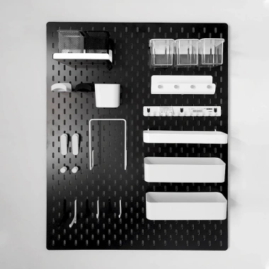 Bảng Cài Treo Tường Trắng Đen Pegboard Chuẩn Size IKEA - Tặng Móc & Kệ Treo, Giá 63.900₫ 6