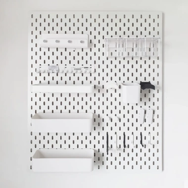 Bảng Cài Treo Tường Trắng Đen Pegboard Chuẩn Size IKEA - Tặng Móc & Kệ Treo, Giá 63.900₫ 8