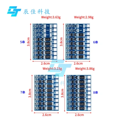 Bảng cân bằng li-ion 3S-8S 4.2V 18.650 - Bảo vệ, Cân bằng Pin, Giá ưu đãi 31.050₫ 3