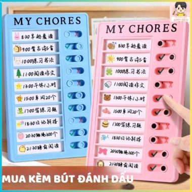 Bảng Checklist Trẻ Bee Edu - Todolist Theo Dõi Công Việc Hàng Ngày, Giá 15.900đ
