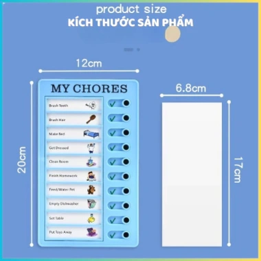 Bảng Checklist Trẻ Bee Edu - Todolist Theo Dõi Công Việc Hàng Ngày, Giá 15.900đ