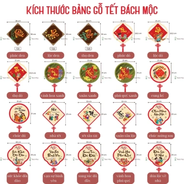 Bảng Chữ Tết 2.026 Gỗ Bách Mộc Trang Trí Nhà Cửa, 71.100₫ Giảm 20%