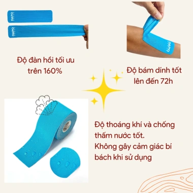 Băng Dán Cơ Thể Thao Dapo Tape Pro – Bản Cắt Sẵn, Quấn Cổ Chân, Băng Gối, Kinesiology Tape Giá Ưu Đãi 129k 6 Băng Dán Cơ Thể Thao Dapo Tape Pro – Bản Cắt Sẵn, Quấn Cổ Chân, Băng Gối, Kinesiology Tape Giá Ưu Đãi 129k 6