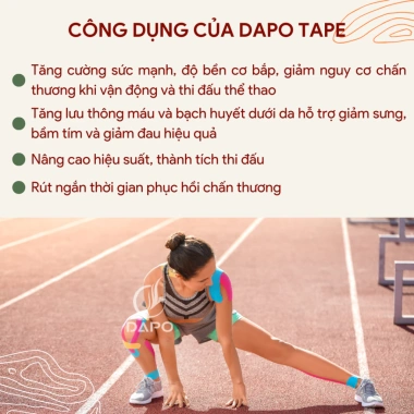 Băng Dán Cơ Thể Thao Dapo Tape Pro – Bản Cắt Sẵn, Quấn Cổ Chân, Băng Gối, Kinesiology Tape Giá Ưu Đãi 129k 9 Băng Dán Cơ Thể Thao Dapo Tape Pro – Bản Cắt Sẵn, Quấn Cổ Chân, Băng Gối, Kinesiology Tape Giá Ưu Đãi 129k 9