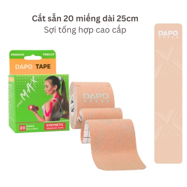 Băng Dán Cơ Thể Thao Dapo Tape Promax - Băng Quấn Cổ Chân, Gối Cao Cấp, Giảm Đau và Tăng Hỗ Trợ, Giá Ưu Đãi 175.000đ 9