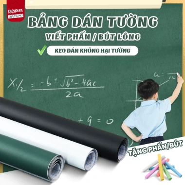 Bảng Dán Tường Viết Phân Bảng Trắng Thông Minh Không Hại Tường Dạy Học Bé Giá 61.000
