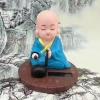 Bảng Dash Xe Ô Tô Trang Trí Năng Lượng Mặt Trời Bobble Lắc Nhảy Phật Tượng YTH 4