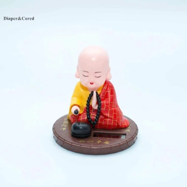 Bảng Dash Xe Ô Tô Trang Trí Năng Lượng Mặt Trời Bobble Lắc Nhảy Phật Tượng YTH 9