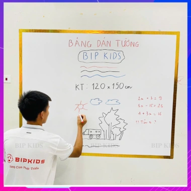 Bảng Decal Cao Cấp BIP KIDS Không Hút Nam Châm - Dán tường, Giá ưu đãi 203.000 VND