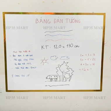 Bảng decal cao cấp dán tường viết bút lông HP35 MART - Giá ưu đãi 250k