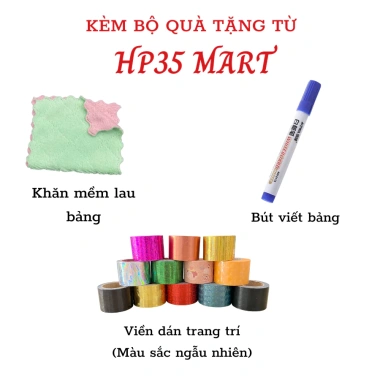Bảng decal cao cấp dán tường viết bút lông HP35 MART - Giá ưu đãi 250k