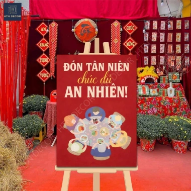Bảng Decor Tết 2.026 HỎA TỐC Fomex Dựng & Treo Tường - Trang Trí Quán Cafe, Giảm Giá 260k 5