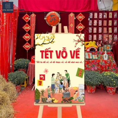 Bảng Decor Tết 2.026 HỎA TỐC Fomex Dựng & Treo Tường - Trang Trí Quán Cafe, Giảm Giá 260k 8