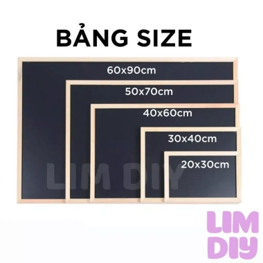Bảng đen gỗ treo tường kèm dây móc - Trang trí, menu, viết phấn LIM DIY 47.900₫ 6