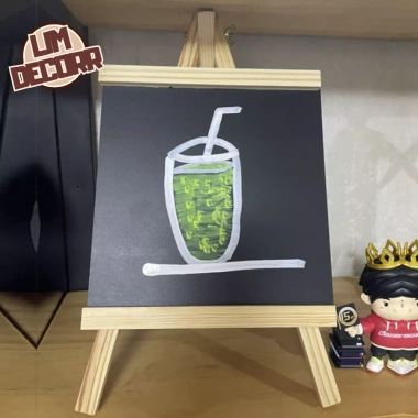 Bảng đen kèm giá vẽ gỗ thông bàn – Menu, trang trí cửa hàng, 29.000₫ LIM DECORR 7