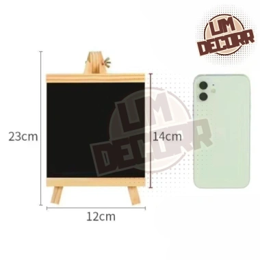 Bảng đen kèm giá vẽ gỗ thông bàn – Menu, trang trí cửa hàng, 29.000₫ LIM DECORR 10