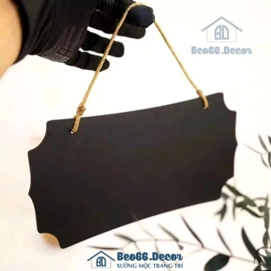 Bảng đen viết phấn gỗ 2 mặt có dây treo – Decor shop, trang trí cửa hàng, chỉ 18.620₫