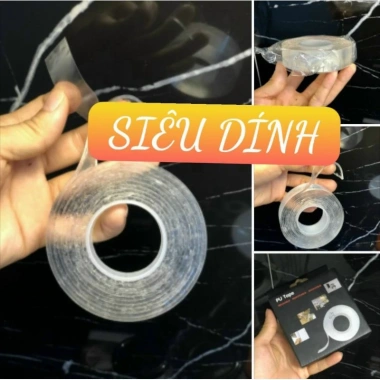 Băng dính TEKCO STATION 2 mặt siêu dính, siêu bền, 5m - Giá chỉ 39.333đ
