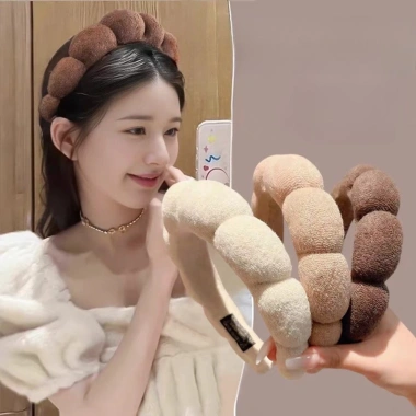 Băng đô bện đơn giản tiện dụng, phụ kiện hỗ trợ rửa mặt, giao nhanh địa phương 3