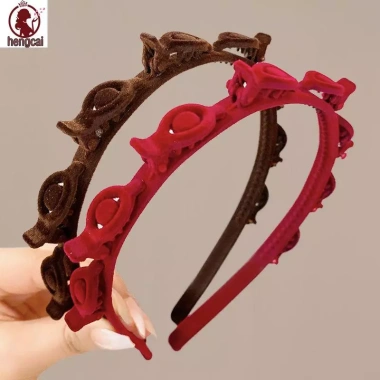 Băng đô bện Hàn Quốc thanh lịch cho nữ - phụ kiện tóc, giá ưu đãi 25.920₫ 3