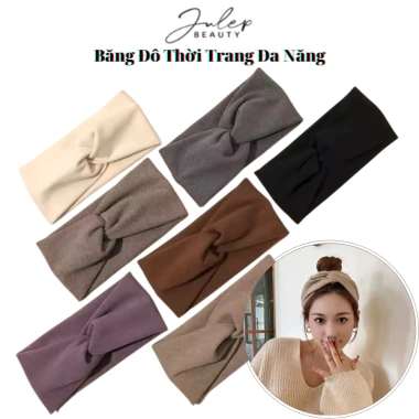 Băng Đô Cài Tóc Bản Rộng Co Giãn Hàn Quốc - Nhiều Màu Sắc, Tạo Kiểu Nhanh, Giá 33.000 VND JULEP BEAUTY