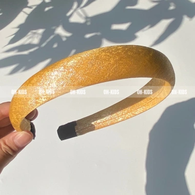 Băng đô cài tóc bé gái ViBe vải lấp lánh sang trọng, phụ kiện Tết giá 32.500 VND