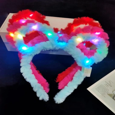 Băng Đô Cài Tóc Mickey Tai Chuột Đèn LED Sáng Rực Độc Đáo, Giá 34.508đ