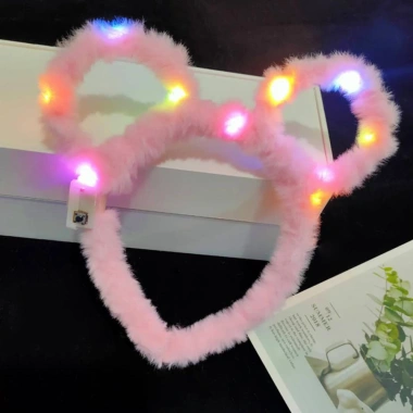 Băng Đô Cài Tóc Mickey Tai Chuột Đèn LED Sáng Rực Độc Đáo, Giá 34.508đ